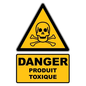 W016 Danger Matières Toxiques-Panneau attention Danger-Panneaux Signalétiques