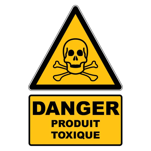W016 Danger Matières Toxiques-Panneau attention Danger-Panneaux Signalétiques