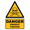 W016 Danger Matières Toxiques-Panneau attention Danger-Panneaux Signalétiques
