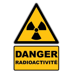 W003 Danger Radioactivité-Panneau attention Danger-Panneaux Signalétiques