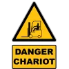 W014 Danger Chariot-Panneau attention Danger-Panneaux Signalétiques