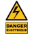 W012 Danger Électrique-Panneau attention Danger-Panneaux Signalétiques