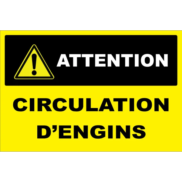 Panneau personnalisé avec pictogramme attention-Panneau personnalisé-Panneaux Signalétiques