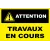 Panneau personnalisé avec pictogramme attention-Panneau personnalisé-Panneaux Signalétiques