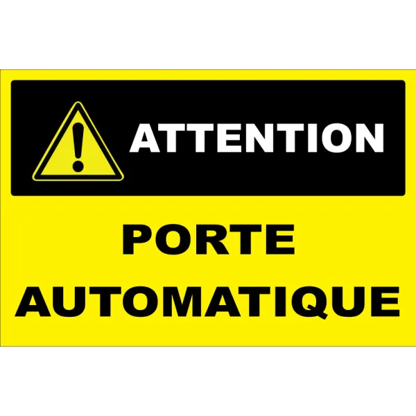 Panneau personnalisé avec pictogramme attention-Panneau personnalisé-Panneaux Signalétiques