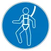 M018 – Harnais de sécurité obligatoire ∅ 20 cm-Pictogramme EPI-Panneaux Signalétiques