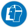 M013 – Visière obligatoire ∅ 20 cm-Pictogramme EPI-Panneaux Signalétiques