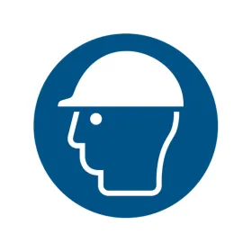 M014 – Casque de sécurité obligatoire ∅ 20 cm-Pictogramme EPI-Panneaux Signalétiques