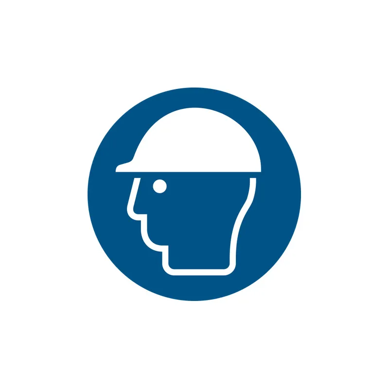 M014 – Casque de sécurité obligatoire ∅ 20 cm-Pictogramme EPI-Panneaux Signalétiques