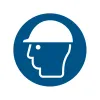 M014 – Casque de sécurité obligatoire ∅ 20 cm-Pictogramme EPI-Panneaux Signalétiques