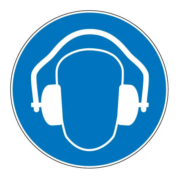 M003 – Protection auditive obligatoire ∅ 20 cm-Pictogramme EPI-Panneaux Signalétiques