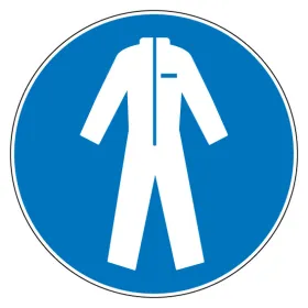 M010 – Protection du corps obligatoire ∅ 20 cm-Pictogramme EPI-Panneaux Signalétiques