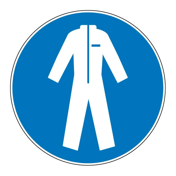 M010 – Protection du corps obligatoire ∅ 20 cm-Pictogramme EPI-Panneaux Signalétiques