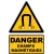 W006 Danger champs magnétiques-Panneau attention Danger-Panneaux Signalétiques