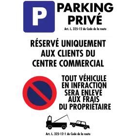 Parking Privé Personnalisé-Panneau parking-Panneaux Signalétiques