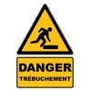 W007 Danger Trébuchement-Panneau attention Danger-Panneaux Signalétiques