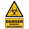 W009 Risques biologiques-Panneau attention Danger-Panneaux Signalétiques