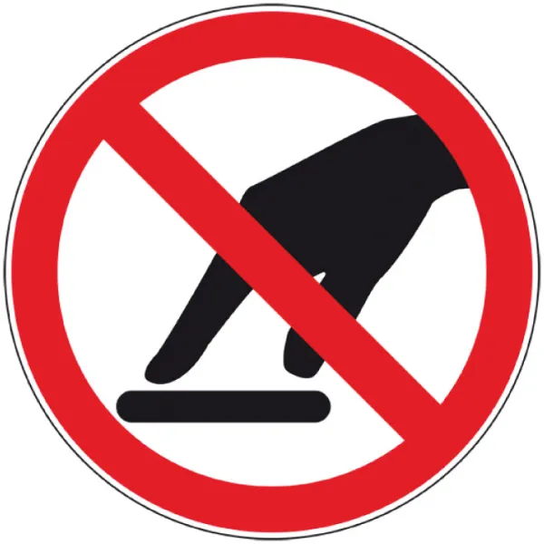 P010 Interdiction de toucher-Interdiction-Panneaux Signalétiques