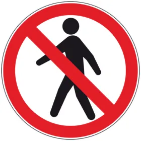 P004 Interdit aux piétons-Panneau routier-Panneaux Signalétiques