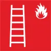 F003 Echelle d'incendie-Panneau évacuation et sortie de secours-Panneaux Signalétiques