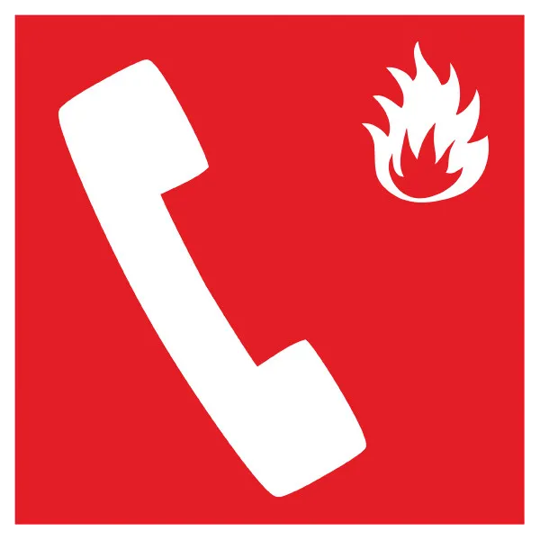 F006 Téléphone incendie-Panneau évacuation et sortie de secours-Panneaux Signalétiques