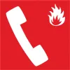 F006 Téléphone incendie-Panneau évacuation et sortie de secours-Panneaux Signalétiques