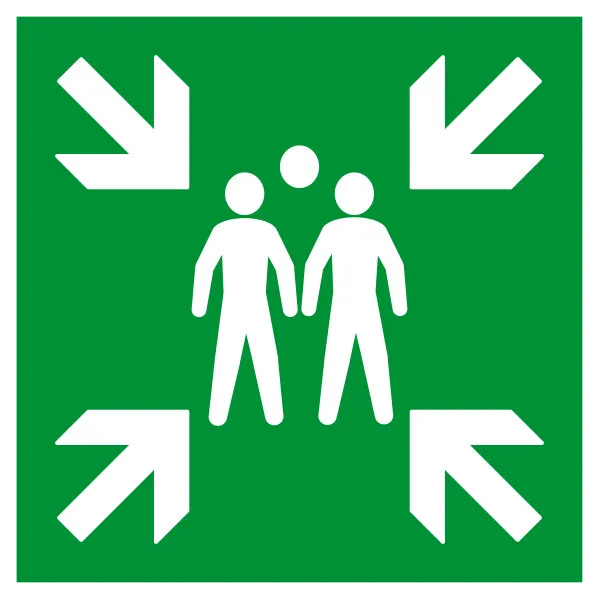 E007 Point de rassemblement-Signalétique magasin-Panneaux Signalétiques