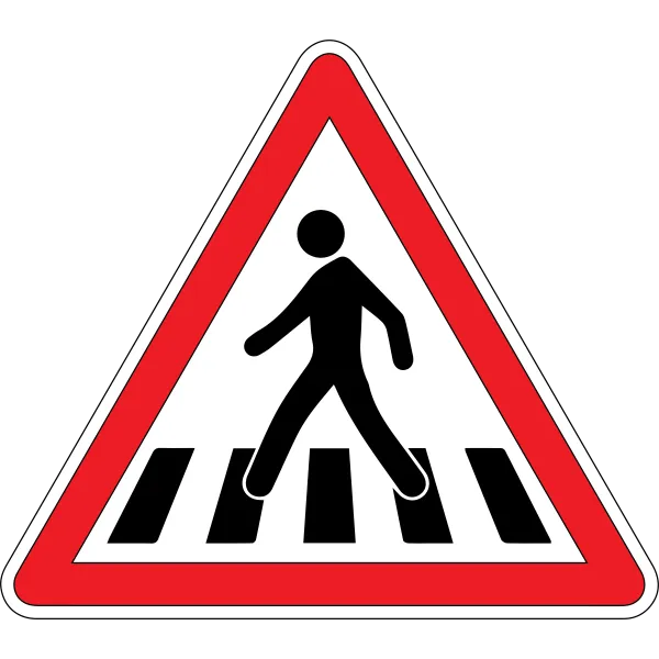 A13b Passage pour piétons-Panneau attention Danger-Panneaux Signalétiques