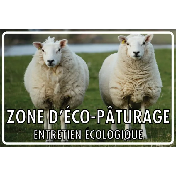 Zone d'éco-pâturage-Information-Panneaux Signalétiques