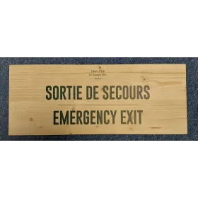 Panneau bois personnalisé bilingue-Signalétique bois-Panneaux Signalétiques