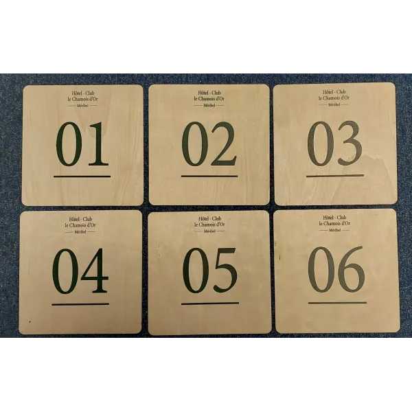 Plaque de porte en bois personnalisable-Plaque de porte-Panneaux Signalétiques