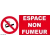 Panneau espace non fumeur-Panneau interdit de fumer-Panneaux Signalétiques