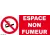 Panneau espace non fumeur-Panneau interdit de fumer-Panneaux Signalétiques