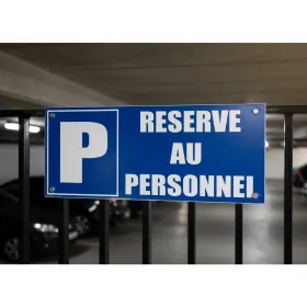 Panneau Parking réservé au personnel en aluminium – Entreprise