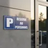 Panneau Parking réservé au personnel en aluminium – Entreprise
