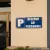 Panneau Parking réservé au personnel en aluminium – Entreprise