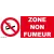 Panneau zone non fumeur-Panneau interdit de fumer-Panneaux Signalétiques