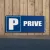 Panneau Parking Privé Alu Bleu – Signalétique Stationnement