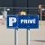 Panneau Parking Privé Alu Bleu – Signalétique Stationnement