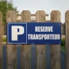 Panneau Parking réservé transporteur – Panneau parking