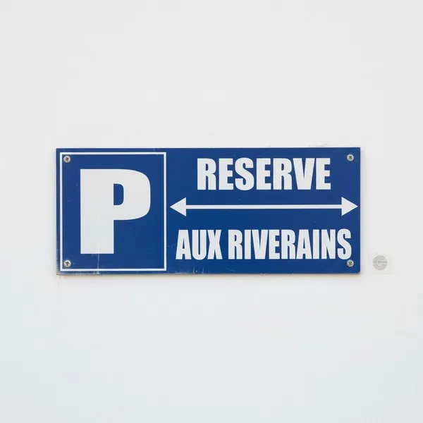 Panneau Parking réservé aux riverains – Panneau parking