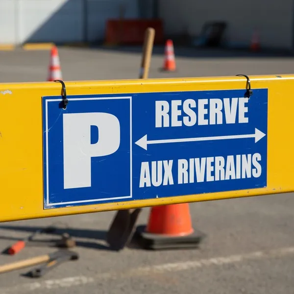 Panneau Parking réservé aux riverains – Panneau parking
