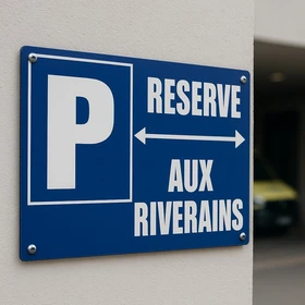 Panneau Parking réservé aux riverains – Panneau parking