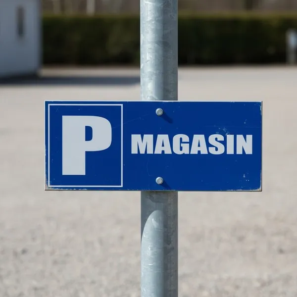 Panneau parking magasin clients – Signalétique stationnement réservé