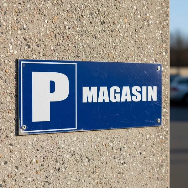 Panneau parking magasin clients – Signalétique stationnement réservé