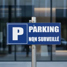 Panneau Parking non surveillé – Panneau parking