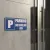 Panneau parking sous surveillance vidéo, P bleu