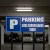 Panneau parking sous surveillance vidéo, P bleu