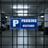 Panneau Signalétique Parking Visiteurs - panneau parking