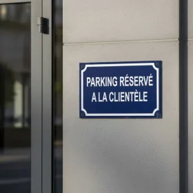 Panneau Parking Reserve A LA Clientele – Panneau parking